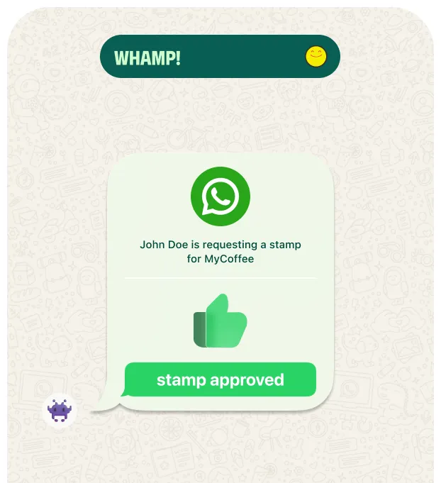 Stamp approved in chat